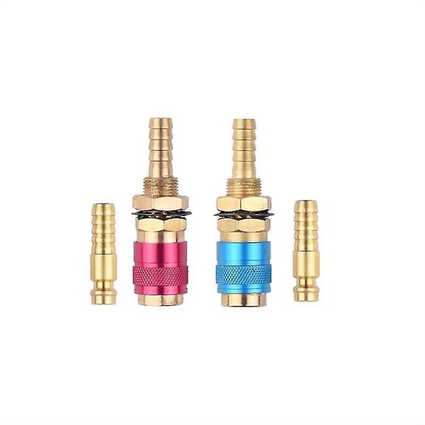 2 stk. 8mm Vandkølet Vandadapter Hurtigkobling Fi