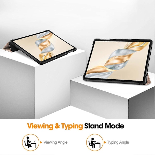 För Honor Pad X9 Pro Fodral Anti-Fall Läder Ställ Tablet Skydd - Roséguld Rose Gold