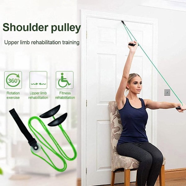 Axelövning Trissa Axeltrissa för Fysioterapi Dörröppning Axelövning Trissa Rotatorkuff Tränare för Armrehabilitering