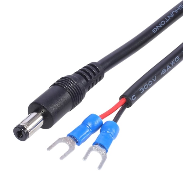 Universal DC5.5x2.1mm til 2-pinners strømkabel DC5521 til 2-pinners DC10A ladekabel Blue