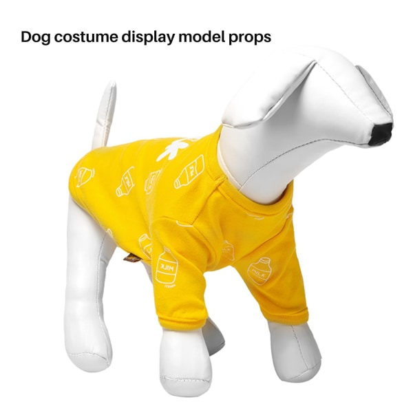 Læder Hunde Mannequiner Stående Stativ Hunde Modeller Legetøj Dyrebutik Display Mannequin