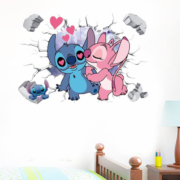 3D Uusi Piirretty Seinätarra Ihastuttava Seinätarra Itseliimautuva Seinätarra Tyttöjen Huoneen Makuuhuoneen Olohuoneen Taide Koti Sisustus Koko：（40X60cm）