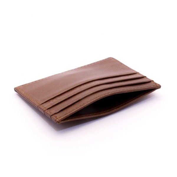 Kortfodral Slim Business Äkta läder - Flera färger Brun