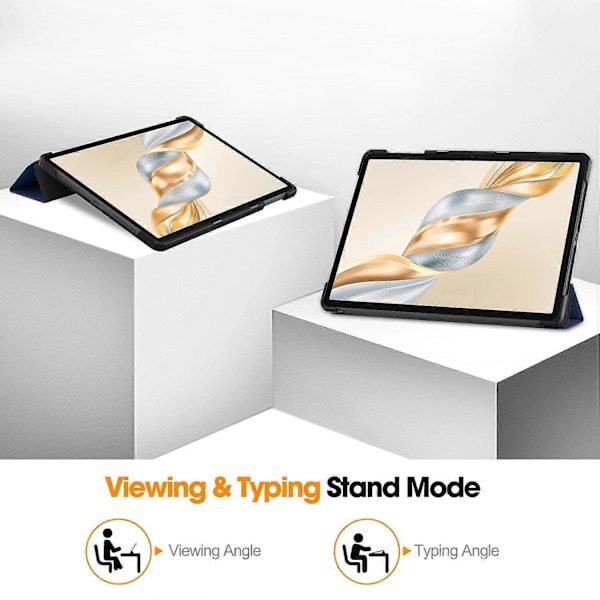 För Honor Pad X9 Pro Fodral Anti-Fall Läder Ställ Tablet Skydd - Mörkblå Dark Blue