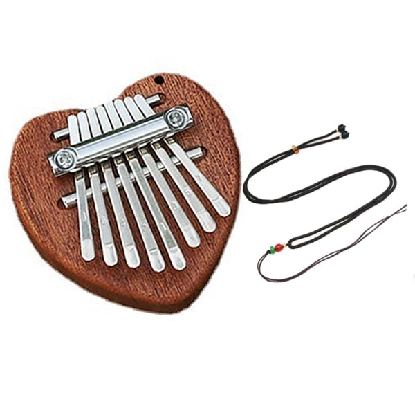 8-Tast Mini Kalimba - Fint Finger-Tommel Klaver Marimba Musik