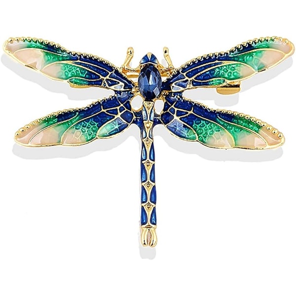 Dragonfly Brooch Pin Acrylic Fly Insect Breastpin for Women Clothing Corsage