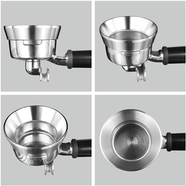 54mm Espresso Doserings tratt i rostfritt stål, kompatibel med 54mm portafilter