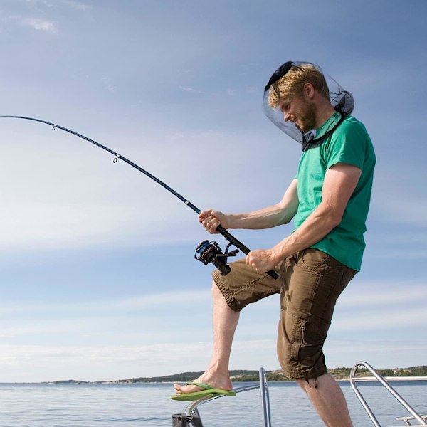 4 st Midge Head Net, Nylon Myggnät Huvudskyddsnät, Fint Masknät, Ansiktshalsnätsskydd för Utomhus, Vandring