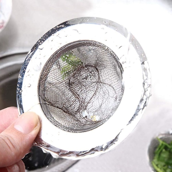 Ruostumattomasta teräksestä valmistettu suihkun hiussuodatin - viemärikansi - keittiöallas tulppa - siivilä - reikäkansi 11.5cm