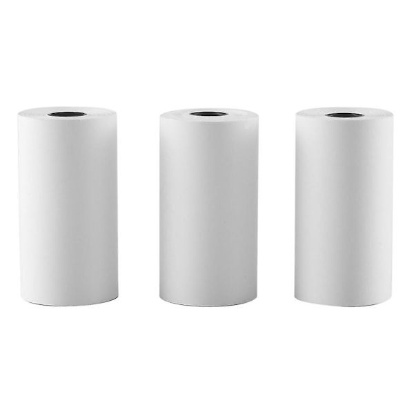 3 rullar Termiskt Kvittopapper 57x30mm, Termiskt Papper Passar Kredit C