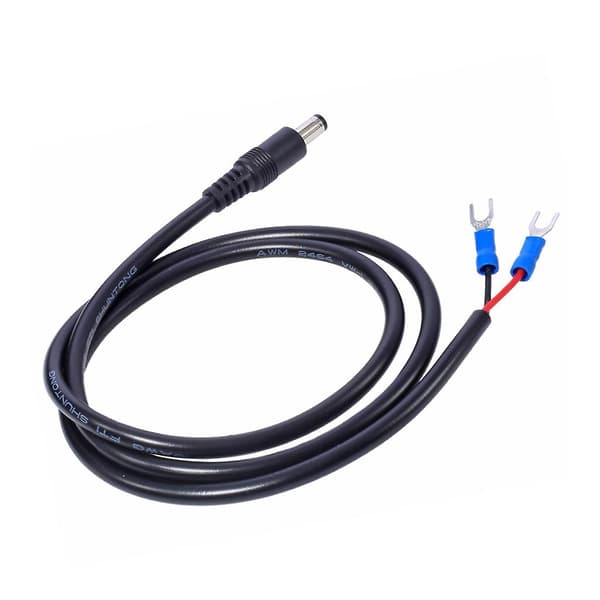 Universal DC5.5x2.1mm til 2-pinners strømkabel DC5521 til 2-pinners DC10A ladekabel Blue