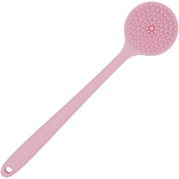 Silikoniselkäharja suihkuun ja kylpyyn pitkällä kahvalla Pink