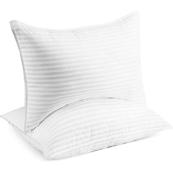 Beckham Hotel Collection Bed Pillows for Sleep - Queen Size, Set of 2 - Cooling Luxury Gel Pillow for Back, Stomach or Side - 45*70cm