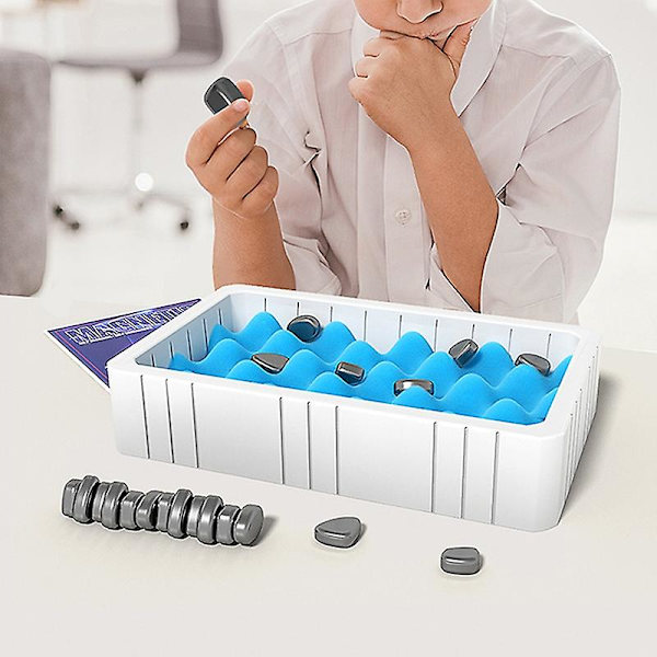 Magnetiskt schackspel Magnet Sten Brädspel Set Leksak För Barn Utbildnings A