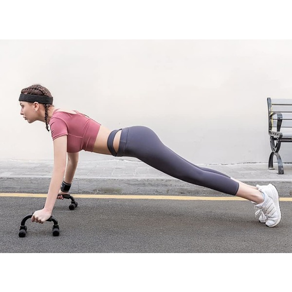 Træ Push Up Stænger Push Up Stativer med Polstrede Skumgreb Skridsikker Robust Push Up Håndtag Perfekt til Mænd & Kvinder