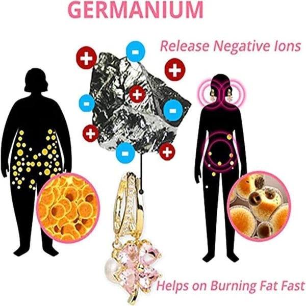 Lymphvity MagneTherapy Germanium Øreringe Lymphvity Magnetisk Guld Gold