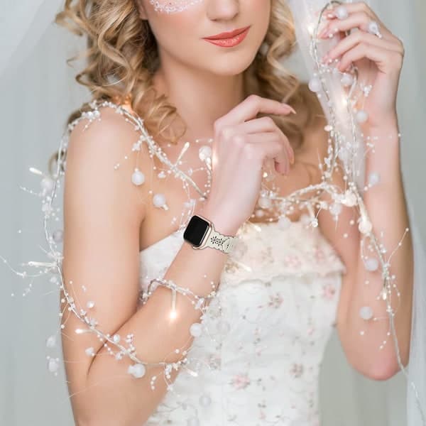 Blonderem til Apple Watch-rem i silikone