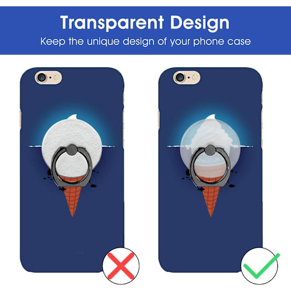 Socket Phone Case Grip Rings Holder 2 PCS Cute Finger Kickstand Cellphone Attachment Stand Folding Rotatable