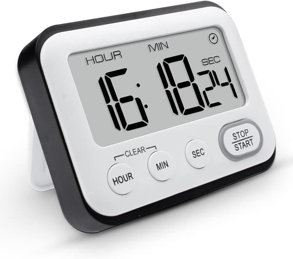 Digital Kök Timer Multifunktionell, Matlagningstimer Magnetisk Nedräkningsräknare Timer med Stor LCD-skärm