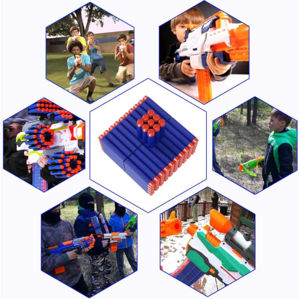 Nerf-piler - 100 Ammunisjonspakke for Nerf