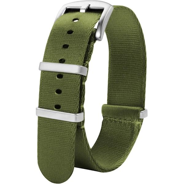 Kellohihna Nylon - Pehmeä Kellohihna Miehille ja Naisille - Purjehdusmateriaalista Smartwatch-Rannekkeen Vaihtohihna Lukolla 20mm