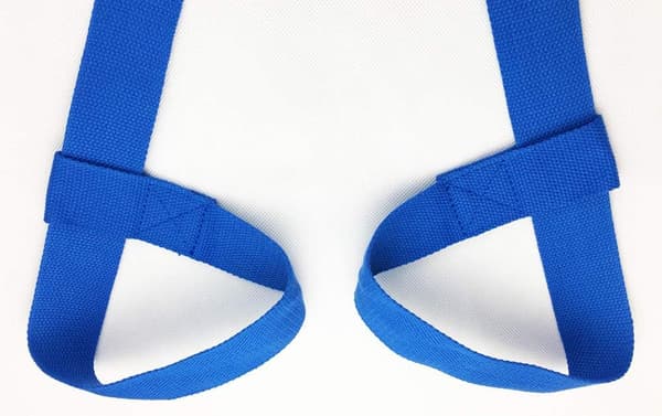 Yogamattbälte, justerbara öglor för alla mattor (matta ingår ej) Blue
