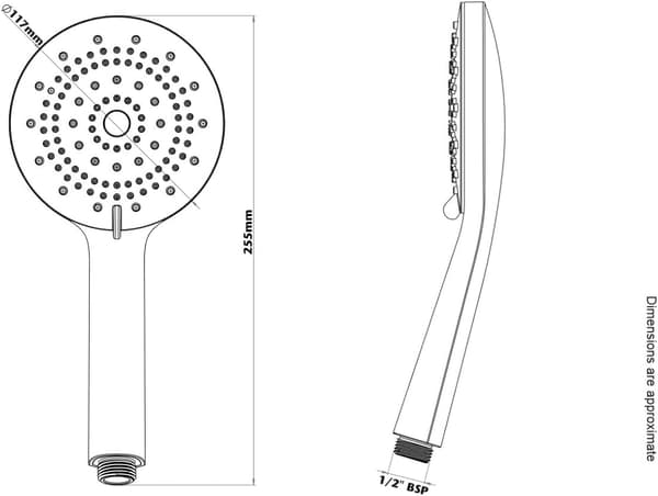 Bruseshowerhoved Vand | 5 Indstillinger Spray | Højtryks Bruseshowerhoveder | Universal | Krom | Hovedsæt | Bruseshower Tilbehør