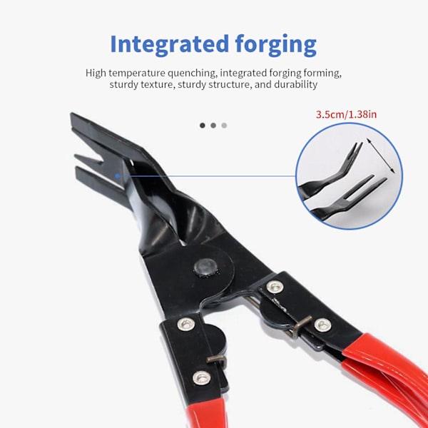 1 st Car Plastic Rivet Snap Plier Snap Fastener Tool Eyelet Setting Plier Red Tool