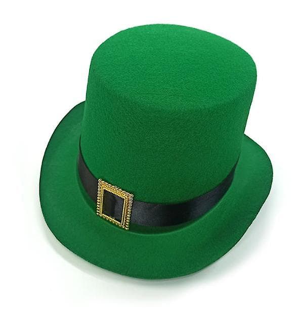 St. Patricks Day Leprechaunhatt med metallspenne