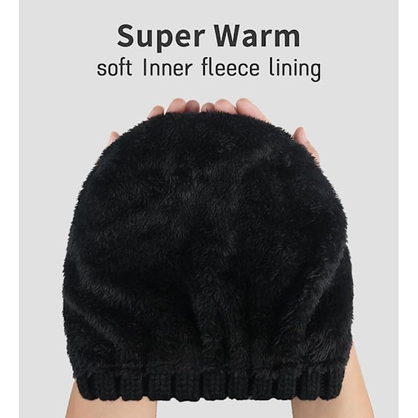 Naisten Beanie-pipoja, Naisten Talvipipoja, Lämpimiä Talvipipoja Naisille Ulkoilmakäyttöön Irrotettavalla Pompomilla