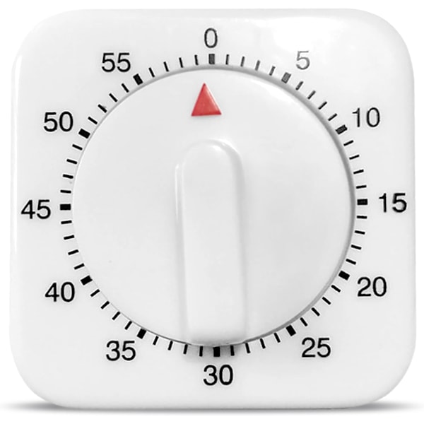 Kök Timer, Ägg Timer för Kokande Ägg, Timers för Matlagning, Exakt 0-60 Minuters Timing, Lättanvänd, Elegant Vit Design