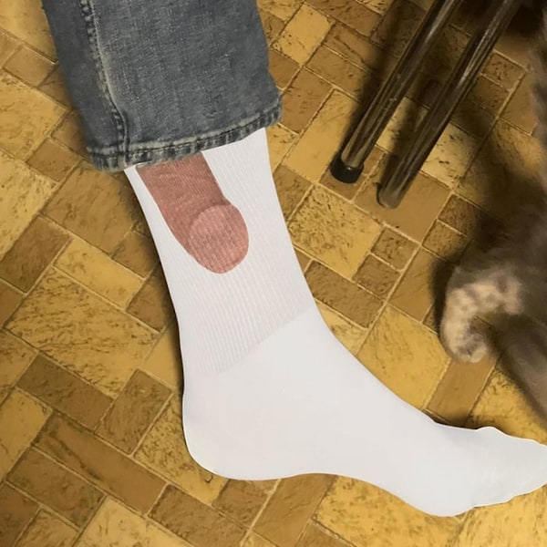 Show Off Socks Dick Herr Dam Strumpor Bomull Supermjuk 2023 Het sky blue