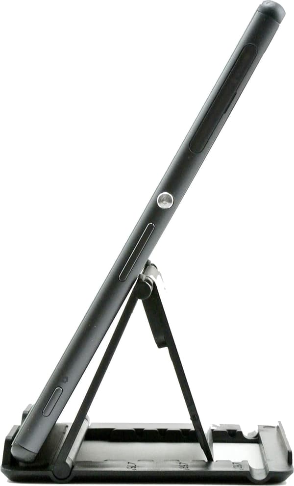 Mobiltelefon Stativ, Universal Foldbar Tablet Stativ Multi-vinkel Lomme Desktop Holder Cradle til Mobil eRead (Sort)