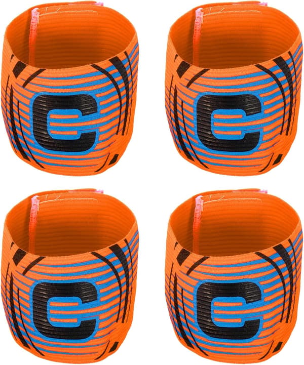 Kaptajns Armbånd, Bogstav C Elastisk Armbånd, 4 stk. Orange