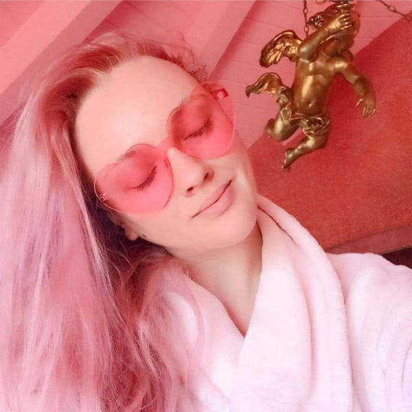 3 Pink Heart Sunglasses Karnevaali Kesäjuhlat Ranta Reunaa Vailla Oleva Aurinkolasit