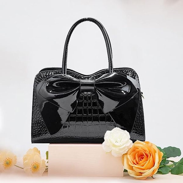 Handväskor för kvinnor Designer Top Handle Väskor Lackläder Crossbody Axelväskor Fest Clutch Väska Dam Elegant Tote Väska