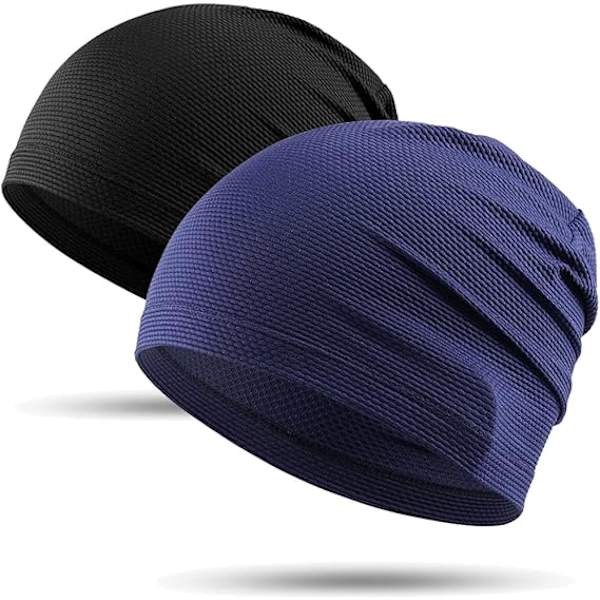 2-pack - Löparmössor, mössor, fashionabla andningsbara lösa mössor, cykelsportsmössor, män och kvinnor, sommar