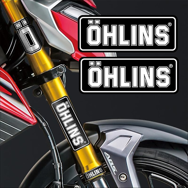 Otwoo Ohlins Jousitusiskunvaimentimen Tarrat Moottoripyörän Tarvikkeet Koristeellinen Tunnus Heijastava Tarra Tarrat CF078