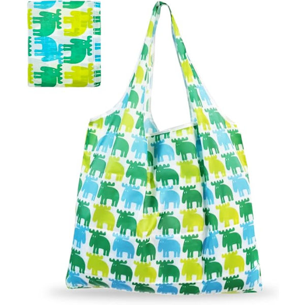 Foldbar Øko-venlig Indkøbspose, Vandafvisende Tote Indkøbspose Genanvendelig Indkøbspose Indkøbspose i Klud til Indkøb Rejser Picnic Cattle