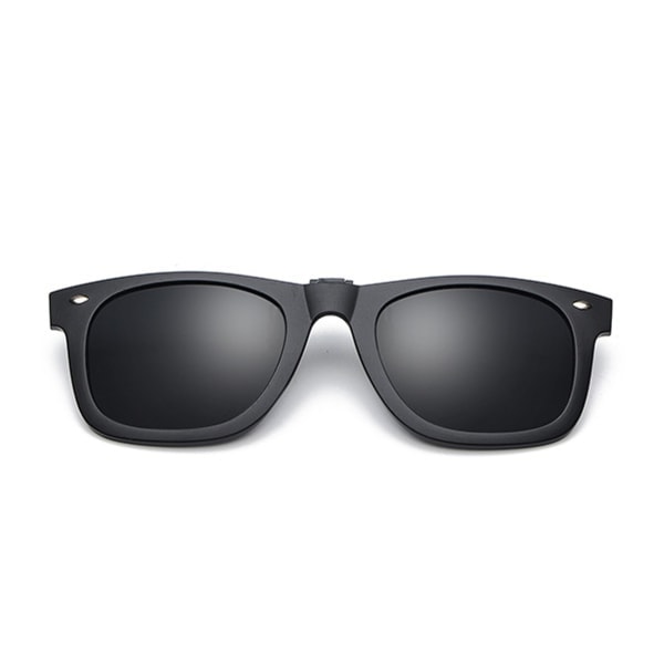 Clip-on Wayfarer Sunglasses Black - Attach to existing Glasses black