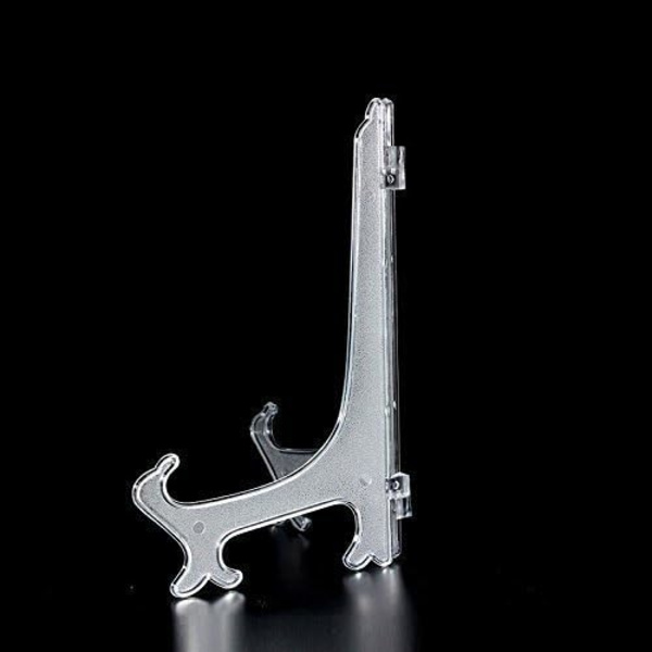 Plast Easel-Stativ for Visning av Plater, Bilde-Rammer, Stativholder, Klar, 1 Sett/10 stk (5 tommer)