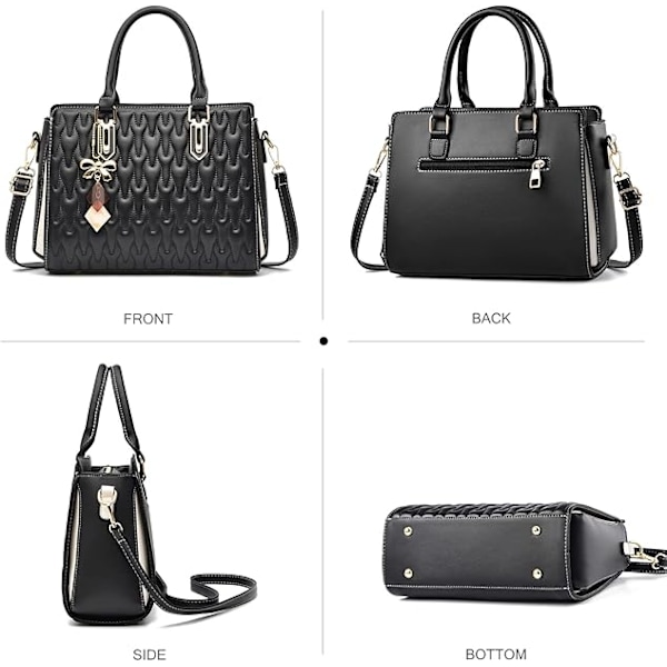 Damdesigner Handväskor Mode Topphandväska Dam Tryckt Handväska Axelväska PU Läder Crossbody Väska Medium Handväskor