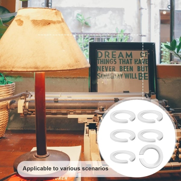 Lampskärm Adapterring E27 till E14 Lampskärm Adapter Reducerbricka E27 Skruv Lampskärm Konverteringsring - 6st