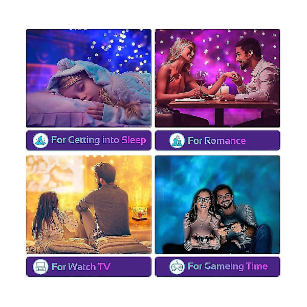 Galaxy-projektorivalo makuuhuoneeseen - Aistivalo 16 värillä, projektori yövalo makuuhuoneeseen