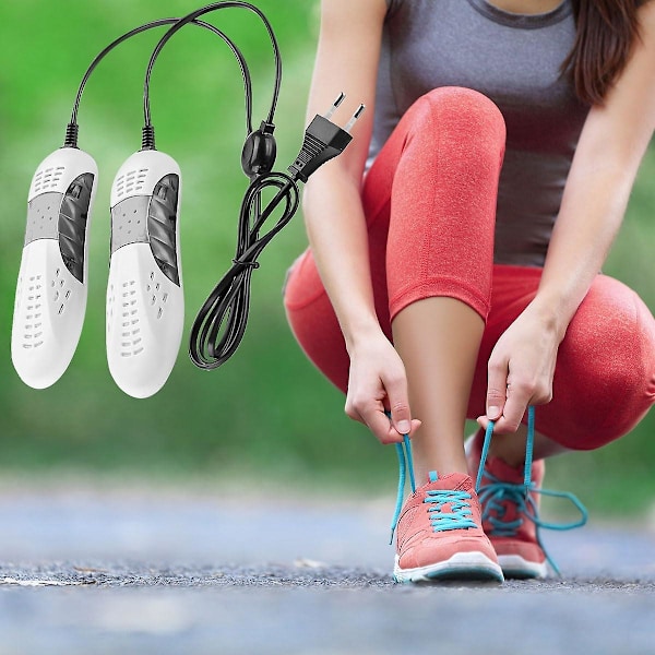 Kengänkuivain, kengänlämmitin, saappaankuivain, kengänlämmitin ja kuivain, sähköinen kengänkuivain, kannettava kengänhajunpoistolaite, kosteudenpoistolaite White for UK Plug