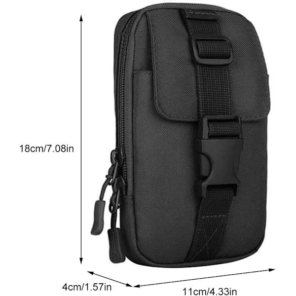 Taktisk Molle-väska midjeväska EDC-verktygsväska utomhusväska gadgetväska Airsoft jaktväska kompakt väska