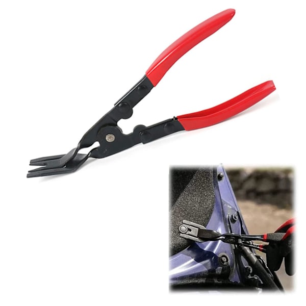 1 st Car Plastic Rivet Snap Plier Snap Fastener Tool Eyelet Setting Plier Red Tool