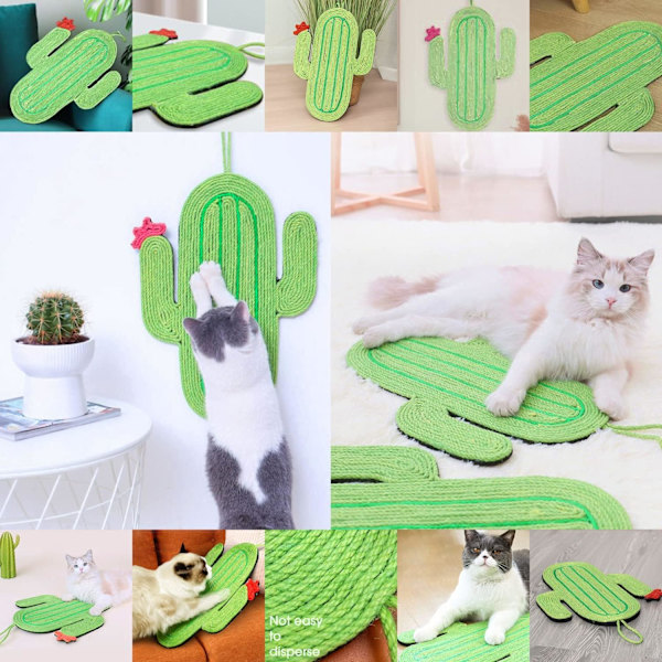 Katt Repbräda Sisalplatta Kan Hängas Katt Slipning Klo Leksak Slitstark Fri Installation Katt Repbräda Uppgraderad Version Ingen Skjulpapper Skrot