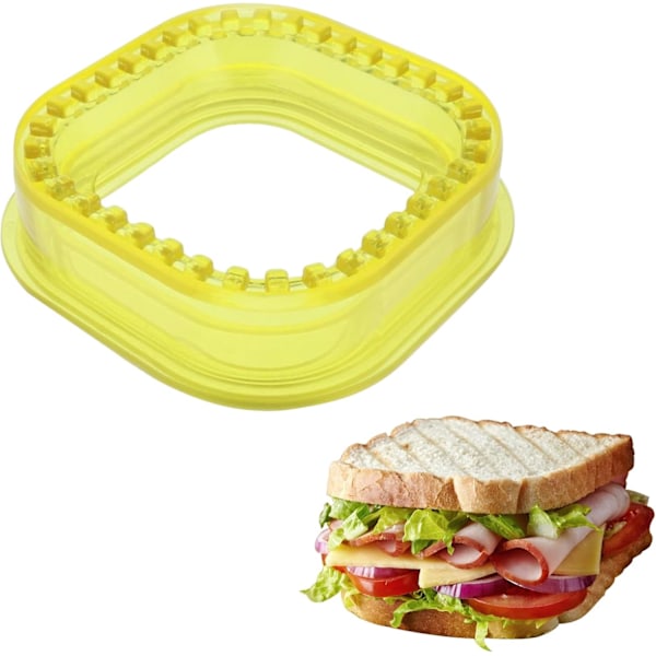 Sandwichkutter og -forsegler 3 stk Sandwichmaker Brødsandwichmakerform Skorpeløs Peanøttsmør og Gele Sandwichpresse DIY Kakeformer for Barn