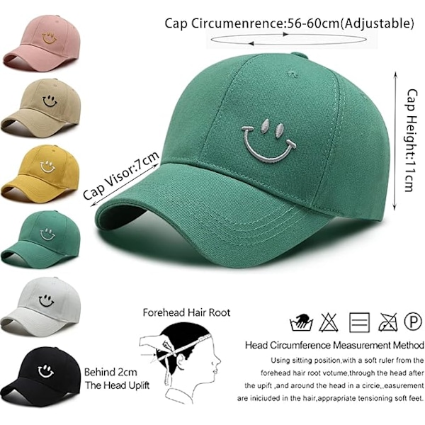 Baseballkepsbroderi, Unisex Justerbar Bomull 6 Panel Casual Sommar Topphattar Hip Hop Kep Trucker Kep